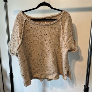 Slouchy, terry cloth-like sweater perfect for lounging around.